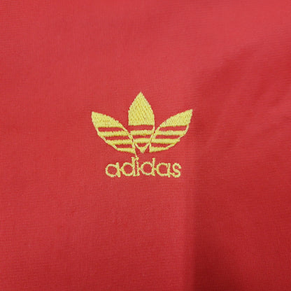 【現状渡し品】【メンズ】 adidas アディダス 70S TRACK JACKET トラックジャケット ATP VENTEX社製 フランス製 PRESTILジッパー 146-250316-as-19-izu カラー：レッド×ブラック 万代Net店