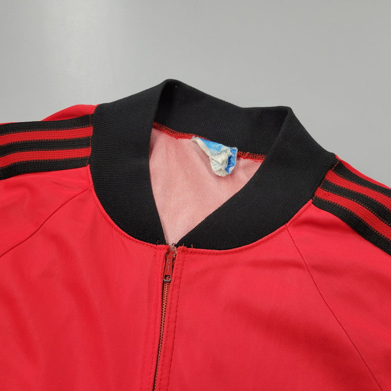 【現状渡し品】【メンズ】 adidas アディダス 70S TRACK JACKET トラックジャケット ATP VENTEX社製 フランス製 PRESTILジッパー 146-250316-as-19-izu カラー：レッド×ブラック 万代Net店
