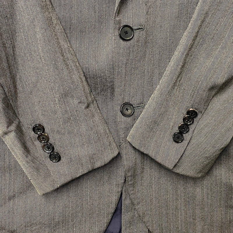 【現状渡し品】【メンズ】 Brooks Brothers ブルックスブラザーズ USA製 2B TAILORED JACKET 2Bテーラードジャケット アウター 長袖 146-250316-ma-10-izu サイズ：不明 カラー：グレー 万代Net店