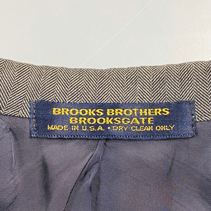 【現状渡し品】【メンズ】 Brooks Brothers ブルックスブラザーズ USA製 2B TAILORED JACKET 2Bテーラードジャケット アウター 長袖 146-250316-ma-10-izu サイズ：不明 カラー：グレー 万代Net店