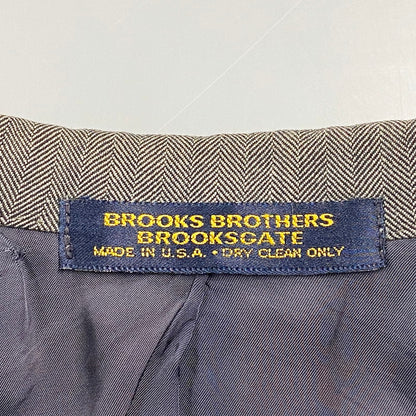 【現状渡し品】【メンズ】 Brooks Brothers ブルックスブラザーズ USA製 2B TAILORED JACKET 2Bテーラードジャケット アウター 長袖 146-250316-ma-10-izu サイズ：不明 カラー：グレー 万代Net店