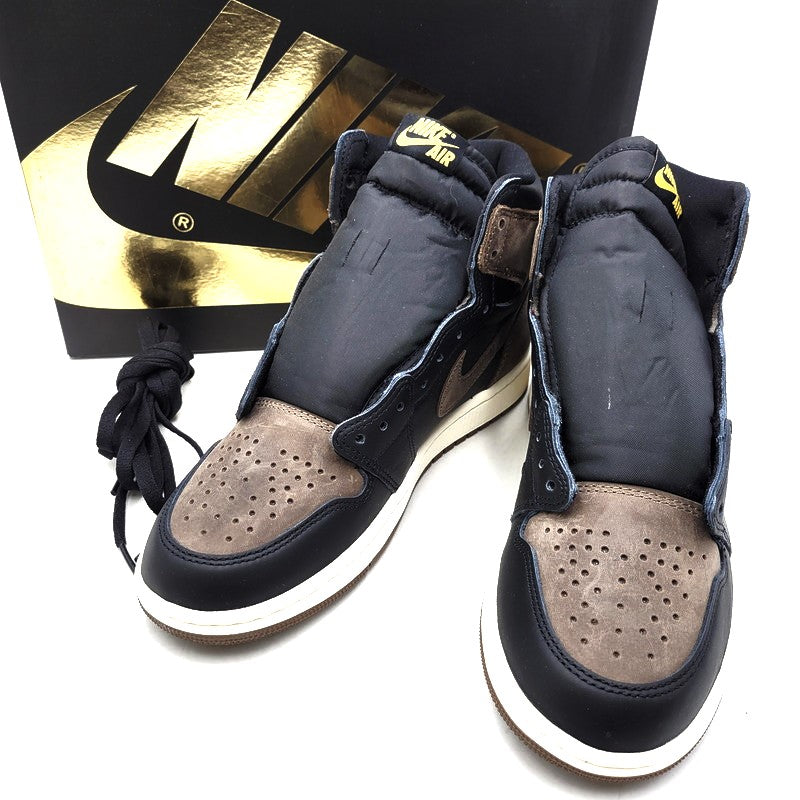 【中古品】【メンズ】 NIKE ナイキ AIR JORDAN 1 RETRO HIGH OG DZ5485-020 エア ジョーダン 1 レトロ ハイ OG スニーカー シューズ 靴 160-250316-as-07-izu サイズ：27cm カラー：BLACK/METALLIC GOLD-PALOMINO 万代Net店