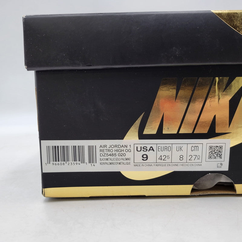 【中古品】【メンズ】 NIKE ナイキ AIR JORDAN 1 RETRO HIGH OG DZ5485-020 エア ジョーダン 1 レトロ ハイ OG スニーカー シューズ 靴 160-250316-as-07-izu サイズ：27cm カラー：BLACK/METALLIC GOLD-PALOMINO 万代Net店