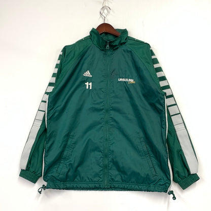 【中古品】【メンズ】 ADIDAS TEAM アディダス チーム 00S URSULINE LIONS NYLON JACKET ウルスラインライオンズ ナイロンジャケット アウター 長袖 146-250320-ma-06-izu サイズ：M カラー：グリーン 万代Net店