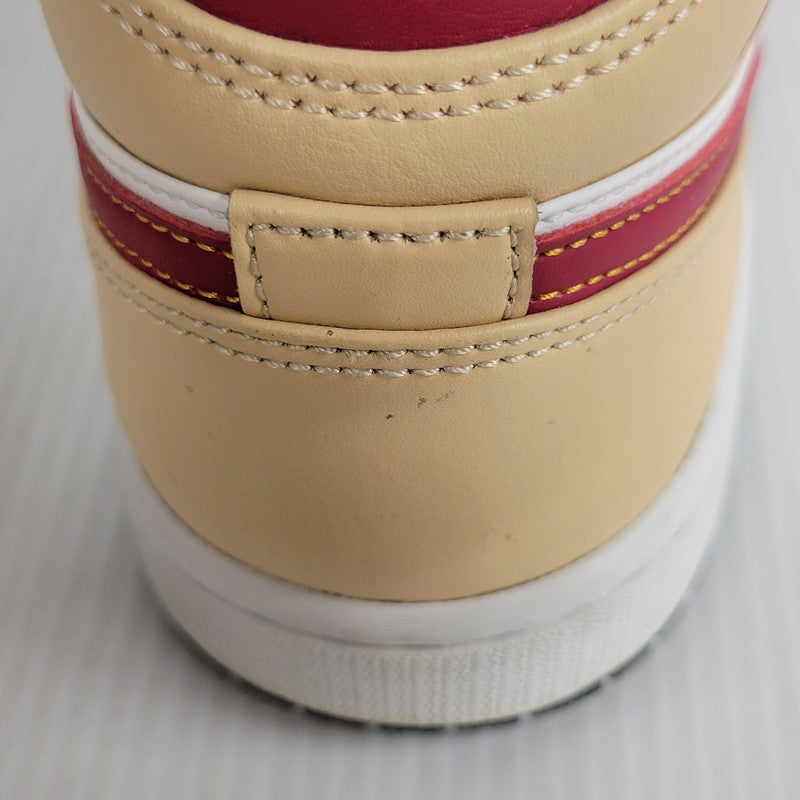 【中古品】【メンズ】 NIKE ナイキ AIR JORDAN 1 MID 554724-201 エア ジョーダン 1 ミッド スニーカー シューズ 靴 160-250317-as-10-izu サイズ：27cm カラー：WHITE ONYX/LIGHT CURRY-WHITE 万代Net店