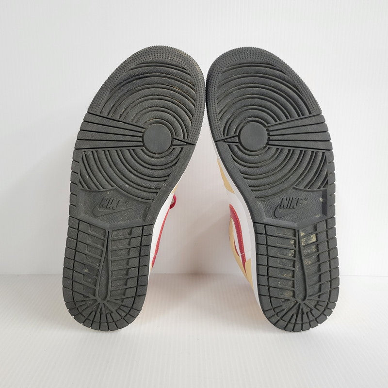 【中古品】【メンズ】 NIKE ナイキ AIR JORDAN 1 MID 554724-201 エア ジョーダン 1 ミッド スニーカー シューズ 靴 160-250317-as-10-izu サイズ：27cm カラー：WHITE ONYX/LIGHT CURRY-WHITE 万代Net店