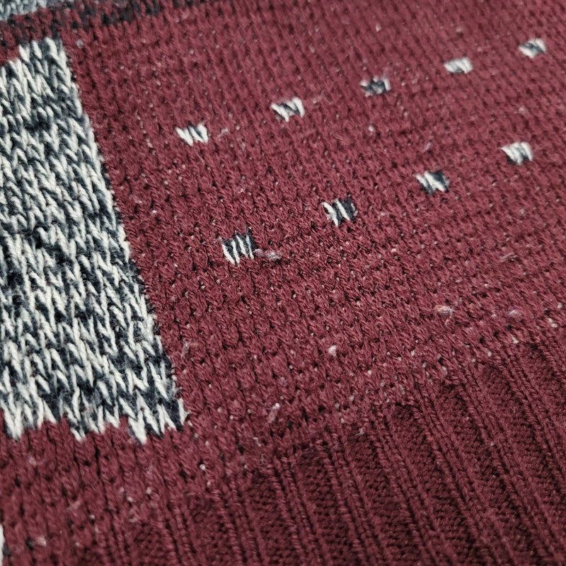 【中古品】【メンズ】 CAMPUS キャンパス 韓国製 90S KNIT SWEATER ニットセ－タ－ 長袖 トップス 146-250320-ya-04-izu サイズ：Ｌ カラー：マルチ 万代Net店