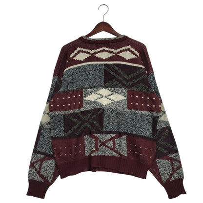 【中古品】【メンズ】 CAMPUS キャンパス 韓国製 90S KNIT SWEATER ニットセ－タ－ 長袖 トップス 146-250320-ya-04-izu サイズ：Ｌ カラー：マルチ 万代Net店