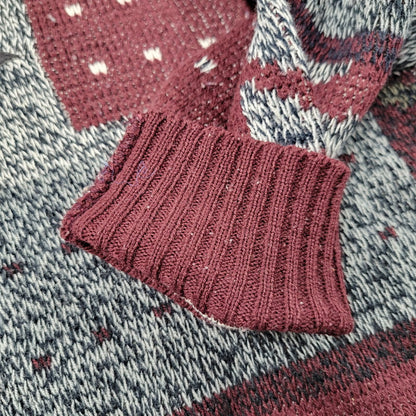 【中古品】【メンズ】 CAMPUS キャンパス 韓国製 90S KNIT SWEATER ニットセ－タ－ 長袖 トップス 146-250320-ya-04-izu サイズ：Ｌ カラー：マルチ 万代Net店