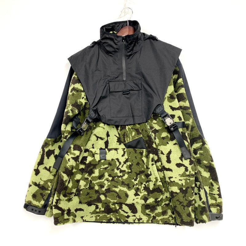 【中古品】【メンズ】 NIKE ナイキ AR5611-010 MMW HOODED FLEECE JACKET フーデッドフリースジャケット アウター 長袖 148-250317-ma-10-izu サイズ：L カラー：黒/グリーン 万代Net店