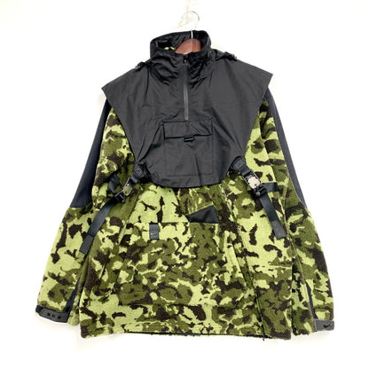 【中古品】【メンズ】 NIKE ナイキ AR5611-010 MMW HOODED FLEECE JACKET フーデッドフリースジャケット アウター 長袖 148-250317-ma-10-izu サイズ：L カラー：黒/グリーン 万代Net店