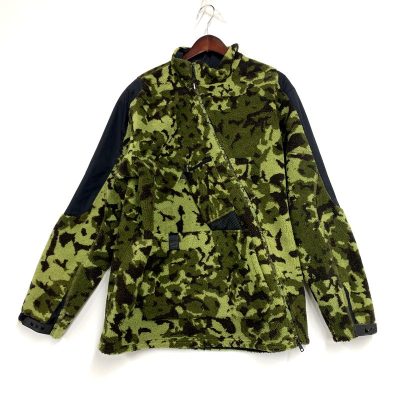 【中古品】【メンズ】 NIKE ナイキ AR5611-010 MMW HOODED FLEECE JACKET フーデッドフリースジャケット アウター 長袖 148-250317-ma-10-izu サイズ：L カラー：黒/グリーン 万代Net店