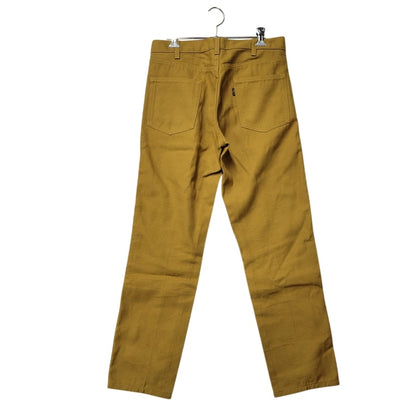 【中古品】【メンズ】 COTTON STRAIGHT PANTS 21908-0000 コットン ストレートパンツ ボトムス 156-250319-as-32-izu サイズ：30 カラー：イエロー系 万代Net店