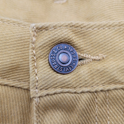【中古品】【メンズ】 COTTON STRAIGHT PANTS 21908-0000 コットン ストレートパンツ ボトムス 156-250319-as-32-izu サイズ：30 カラー：イエロー系 万代Net店