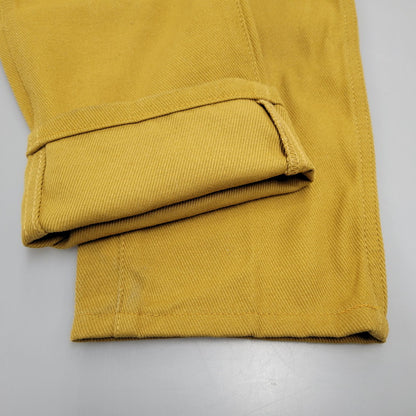 【中古品】【メンズ】 COTTON STRAIGHT PANTS 21908-0000 コットン ストレートパンツ ボトムス 156-250319-as-32-izu サイズ：30 カラー：イエロー系 万代Net店