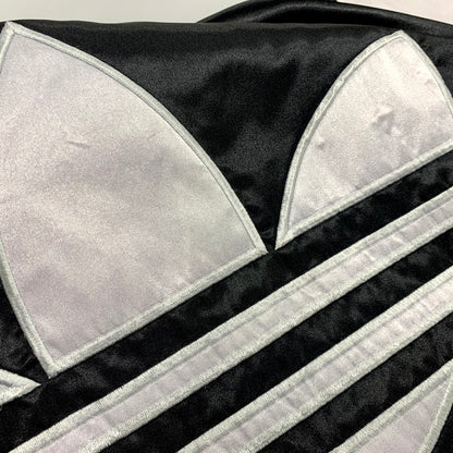 【中古品】【メンズ】 OLD ADIDAS オールドアディダス AA-4151 デサント期 80S HALF ZIP NYLON HOODED JACKET 80年代 ハーフジップナイロンフーデッドジャケット アウター 長袖 146-250317-ma-09-izu サイズ：L カラー：黒/シルバー 万代Net店