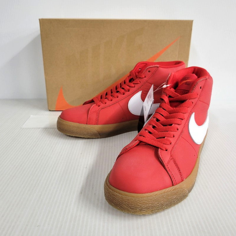 【中古美品】【メンズ/レディース】 NIKE SB ナイキエスビー ZOOM BLAZER MID FJ1680-600 ズーム ブレーザー ミッド スニーカー シューズ 靴 160-250317-as-12-izu サイズ：25.5cm カラー：UNIVERSITY RED/WHITE-WHITE 万代Net店