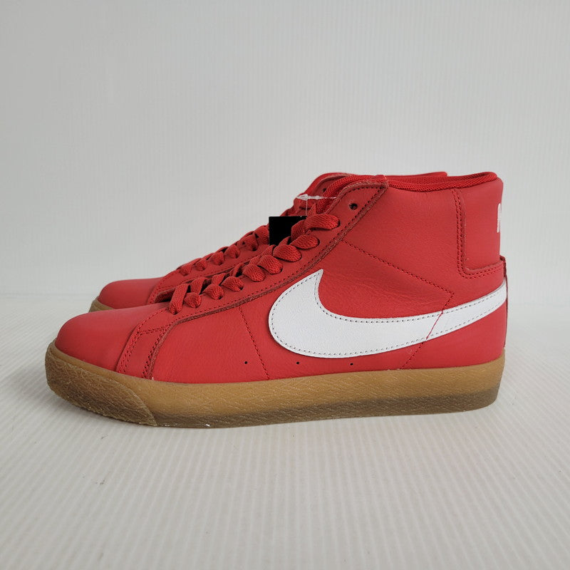 【中古美品】【メンズ/レディース】 NIKE SB ナイキエスビー ZOOM BLAZER MID FJ1680-600 ズーム ブレーザー ミッド スニーカー シューズ 靴 160-250317-as-12-izu サイズ：25.5cm カラー：UNIVERSITY RED/WHITE-WHITE 万代Net店