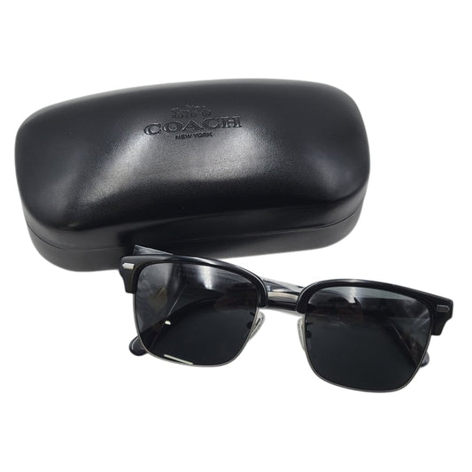 【中古品】【メンズ/レディース】 COACH コーチ SUNGLASSES CW406 ローグ レトロ サングラス 183-250318-as-12-izu サイズ：56□20-150 カラー：ブラック 万代Net店