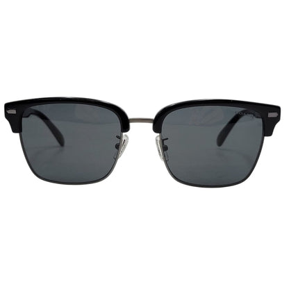 【中古品】【メンズ/レディース】 COACH コーチ SUNGLASSES CW406 ローグ レトロ サングラス 183-250318-as-12-izu サイズ：56□20-150 カラー：ブラック 万代Net店