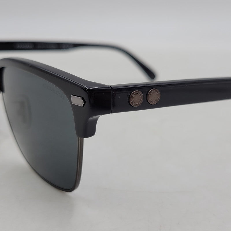 【中古品】【メンズ/レディース】 COACH コーチ SUNGLASSES CW406 ローグ レトロ サングラス 183-250318-as-12-izu サイズ：56□20-150 カラー：ブラック 万代Net店