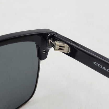 【中古品】【メンズ/レディース】 COACH コーチ SUNGLASSES CW406 ローグ レトロ サングラス 183-250318-as-12-izu サイズ：56□20-150 カラー：ブラック 万代Net店
