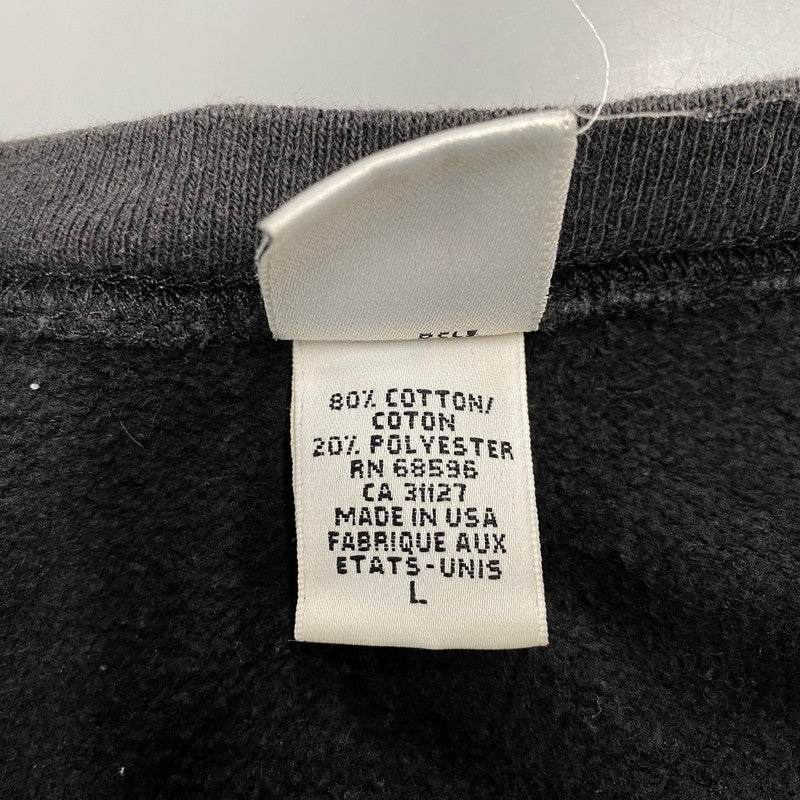 【中古品】【メンズ】 90S SWEATSHIRT スウェットシャツ USA製 長袖 トップス 146-250321-as-26-izu サイズ：L カラー：ブラック 万代Net店