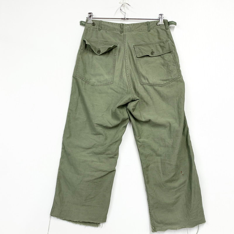 【現状渡し品】【メンズ】 U.S.ARMY ユーエスアーミー 60S BAKER PANTS 60年初期 べイカーパンツ ボトムス 157-250319-as-15-izu サイズ：M カラー：グリーン系 万代Net店