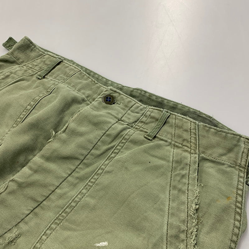 【現状渡し品】【メンズ】 U.S.ARMY ユーエスアーミー 60S BAKER PANTS 60年初期 べイカーパンツ ボトムス 157-250319-as-15-izu サイズ：M カラー：グリーン系 万代Net店
