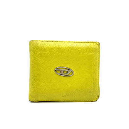 【現状渡し品】【メンズ/レディース】 DIESEL ディーゼル WALLET ウォレット 二つ折り財布 201-250322-as-02-izu カラー：イエロー系 万代Net店
