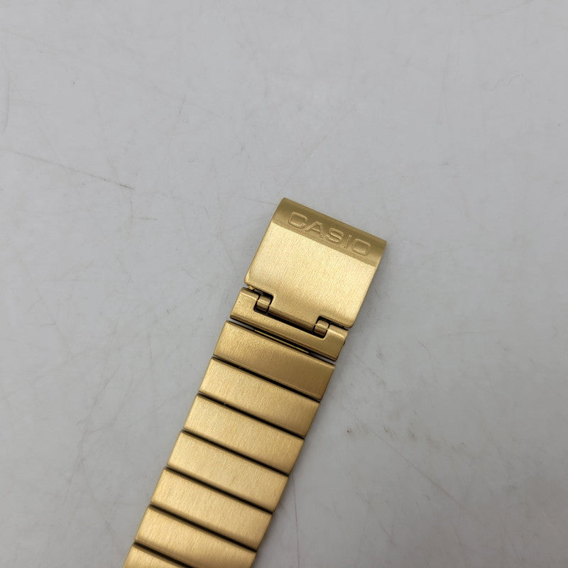 【中古美品】【メンズ/レディース】 CASIO カシオ A120WEG-9A 腕時計 199-260529-as-11-izu サイズ：40.7 × 33.5 × 9.4 mm カラー：ゴールド 万代Net店