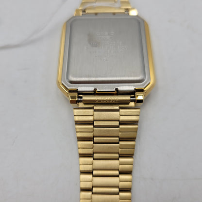 【中古美品】【メンズ/レディース】 CASIO カシオ A120WEG-9A 腕時計 199-260529-as-11-izu サイズ：40.7 × 33.5 × 9.4 mm カラー：ゴールド 万代Net店
