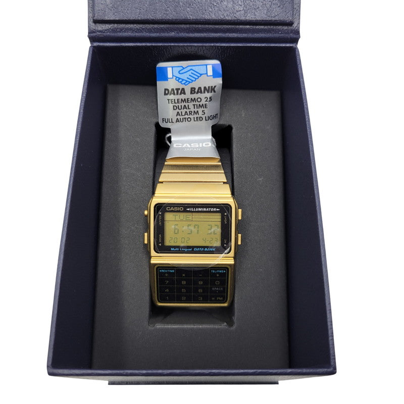 【中古美品】【メンズ/レディース】 CASIO カシオ DBC-611G-1 腕時計 199-260529-as-10-izu サイズ：46.5 × 33.1 × 8.7 mm カラー：ゴールド 万代Net店