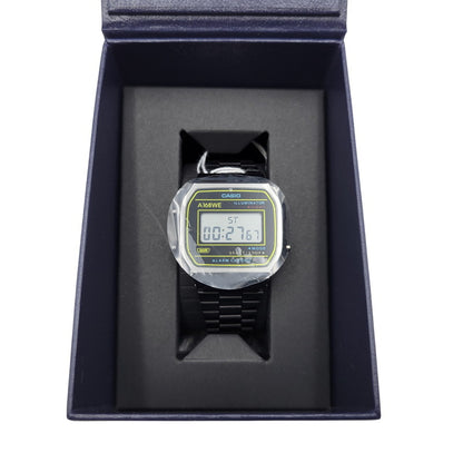 【中古美品】【メンズ/レディース】 CASIO カシオ CASIO A168WEHB-1A 腕時計 199-260529-as-15-izu サイズ：38.6 × 36.3 × 9.6 mm カラー：シルバー×ブラック 万代Net店