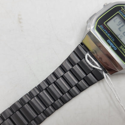 【中古美品】【メンズ/レディース】 CASIO カシオ CASIO A168WEHB-1A 腕時計 199-260529-as-15-izu サイズ：38.6 × 36.3 × 9.6 mm カラー：シルバー×ブラック 万代Net店