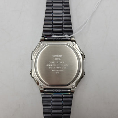 【中古美品】【メンズ/レディース】 CASIO カシオ CASIO A168WEHB-1A 腕時計 199-260529-as-15-izu サイズ：38.6 × 36.3 × 9.6 mm カラー：シルバー×ブラック 万代Net店