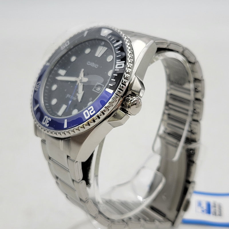 【中古美品】【メンズ/レディース】 CASIO カシオ MDV-107D-1A2V 腕時計 199-260529-as-14-izu サイズ：49.5 × 46.3 × 12.1 mm カラー：シルバー 万代Net店