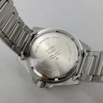 【中古美品】【メンズ/レディース】 CASIO カシオ MDV-107D-1A2V 腕時計 199-260529-as-14-izu サイズ：49.5 × 46.3 × 12.1 mm カラー：シルバー 万代Net店