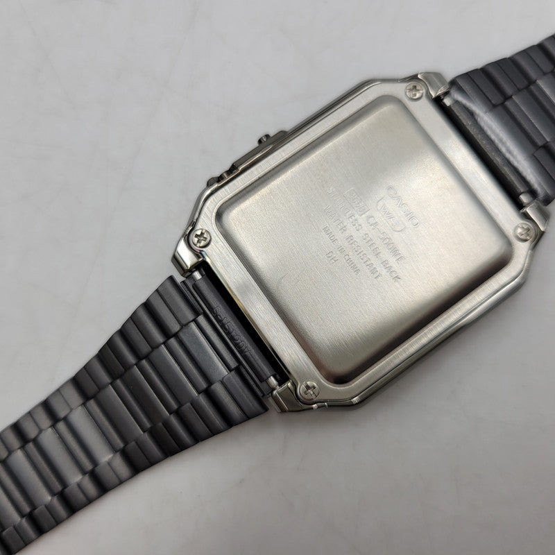 【中古美品】【メンズ/レディース】 CASIO カシオ CA-500WEGG-1B 腕時計 199-260529-as-12-izu サイズ：43.2 × 34.4 × 8.2 mm カラー：ブラック 万代Net店