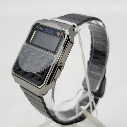 【中古美品】【メンズ/レディース】 CASIO カシオ CA-500WEGG-1B 腕時計 199-260529-as-12-izu サイズ：43.2 × 34.4 × 8.2 mm カラー：ブラック 万代Net店