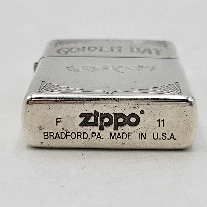 【中古品】【メンズ/レディース】 ZIPPO ジッポ GOLDEN BAT OIL LIGHTER GO-NO.00509 オイルライター 2011年製 喫煙具 206-250323-as-10-izu カラー：シルバー 万代Net店
