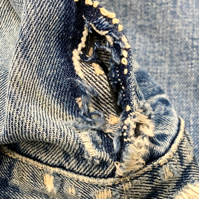 【現状渡し品】【メンズ】 Levi's リーバイス 両面ビッグE 刻印347 60S-70S 4TH DENIM JACKET 60-70年代 フォースデニムジャケット アウター 長袖 146-250324-ma-06-izu サイズ：不明 カラー：ライトインディゴ 万代Net店