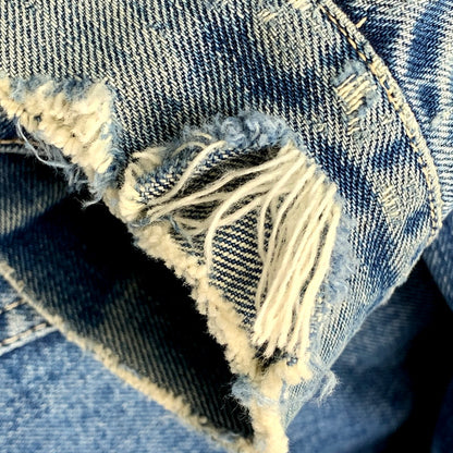 【現状渡し品】【メンズ】 Levi's リーバイス 両面ビッグE 刻印347 60S-70S 4TH DENIM JACKET 60-70年代 フォースデニムジャケット アウター 長袖 146-250324-ma-06-izu サイズ：不明 カラー：ライトインディゴ 万代Net店