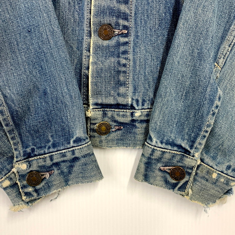 【現状渡し品】【メンズ】 Levi's リーバイス 両面ビッグE 刻印347 60S-70S 4TH DENIM JACKET 60-70年代 フォースデニムジャケット アウター 長袖 146-250324-ma-06-izu サイズ：不明 カラー：ライトインディゴ 万代Net店