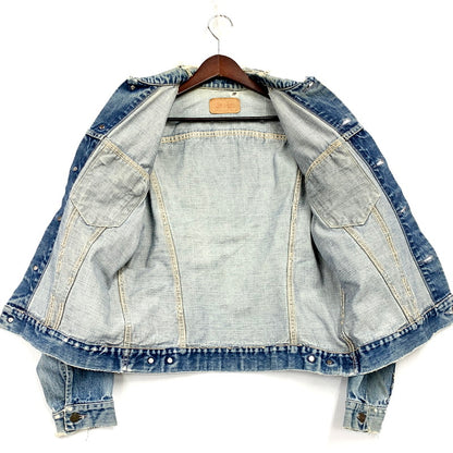 【現状渡し品】【メンズ】 Levi's リーバイス 両面ビッグE 刻印347 60S-70S 4TH DENIM JACKET 60-70年代 フォースデニムジャケット アウター 長袖 146-250324-ma-06-izu サイズ：不明 カラー：ライトインディゴ 万代Net店