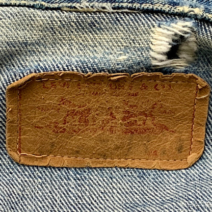 【現状渡し品】【メンズ】 Levi's リーバイス 両面ビッグE 刻印347 60S-70S 4TH DENIM JACKET 60-70年代 フォースデニムジャケット アウター 長袖 146-250324-ma-06-izu サイズ：不明 カラー：ライトインディゴ 万代Net店