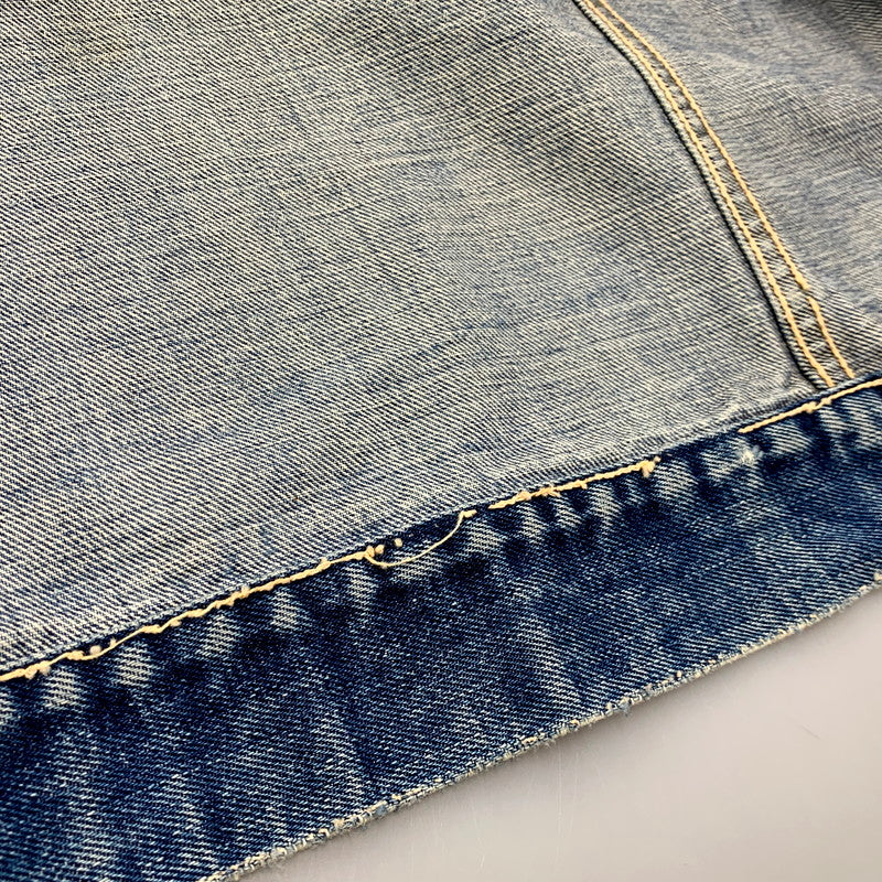 【現状渡し品】【メンズ】 Levi's リーバイス 両面ビッグE 刻印347 60S-70S 4TH DENIM JACKET 60-70年代 フォースデニムジャケット アウター 長袖 146-250324-ma-06-izu サイズ：不明 カラー：ライトインディゴ 万代Net店