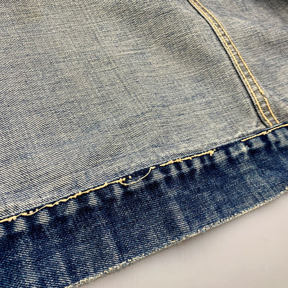【現状渡し品】【メンズ】 Levi's リーバイス 両面ビッグE 刻印347 60S-70S 4TH DENIM JACKET 60-70年代 フォースデニムジャケット アウター 長袖 146-250324-ma-06-izu サイズ：不明 カラー：ライトインディゴ 万代Net店