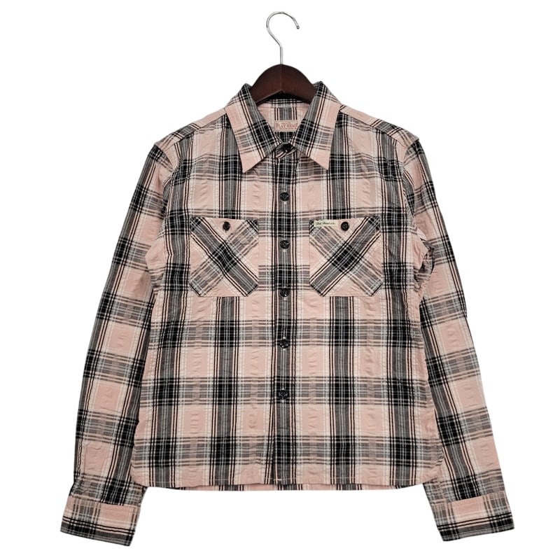 【中古品】【メンズ】 LS CHECK SHIRT チェックシャツ 長袖 トップス 145-250325-ay-22-izu サイズ：36 カラー：ピンク 万代Net店
