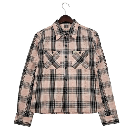 【中古品】【メンズ】 LS CHECK SHIRT チェックシャツ 長袖 トップス 145-250325-ay-22-izu サイズ：36 カラー：ピンク 万代Net店